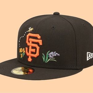 New Era San Francisco Giants Watercolor Floral 59FIFTY Fitted Hat Cap Si…